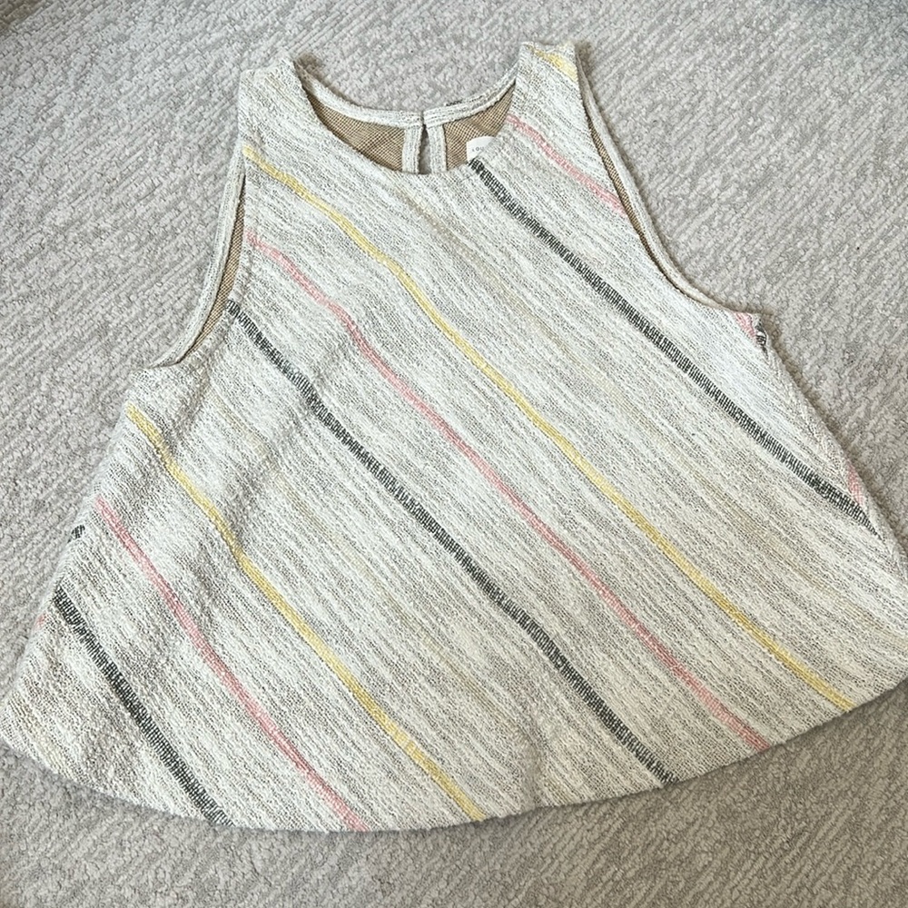 Multicolor tweed top